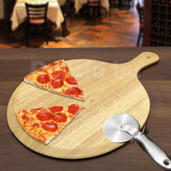 Delicia Fa pizzalapát, pizzatányér nyeles 33 cm - 210012 (210012)