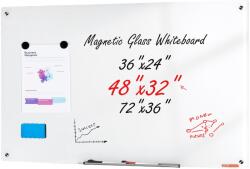 Vevor Mágneses üvegtábla 1200×800 mm, falra szerelhető keret nélkül, sínnel