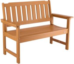 Vevor Kerti pad 128 cm, teherbírás 363 kg, háttámlával, fa dekorációval