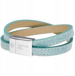 Matyas Hill Női bőr karkötő Clarity Mint 18, 5 cm (MH-10019-185)