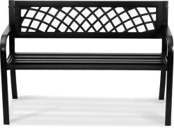 Vevor 117 cm-es fémpad, 220 kg teherbírás, háttámlával és karfákkal