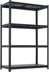 Vevor 4 polcos polc teherbírása 1120 kg, állítható méret: 50 cm × 101 cm × 145 cm