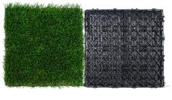 Vevor Műfüves egymásba illeszthető lapok 18 db 305×305 mm, vízelvezetővel