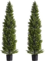 Vevor 2 db műcédrusfa, magasság 1524 mm, selyemlevelekkel beltéri használatra