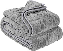 Vevor Nehéz takaró 9 kg 152×203 cm, sherpa gyapjú, üveggyöngyök, szürke