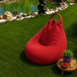 Ralex Pucioasa Fotoliu Bean Bag interior-exterior, piele ecologica, bordo, 80 x 75 cm (RPU-111648)