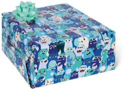  Legami tekercses csomagolópapír (200x70 cm) kék, szörnyecskék PARTY (WRAP0040)