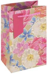 Eurowrap ajándéktasak (12, 7x20, 3x9 cm) pasztell virágos (6) (36566-9C)