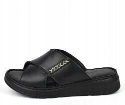 VENEZIA Női flip-flop papucs Venezia B007/CZ bőr felsőrész fekete méret36 (B007/CZ )