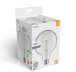 Avide Value LED G125 Filament Globe E27 12W NW 4000K - shopbazis