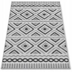 Rugo Szőnyeg 120x170 Boho Berber Hálószoba Nappali Szürke Divatos Kétszintes (dywan boho do salonu sypialni nowoczesny)