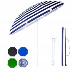Sekey Kerti Strand Esernyő Csavaros Sötétkék-kék-fehér 160 CM (UB178)