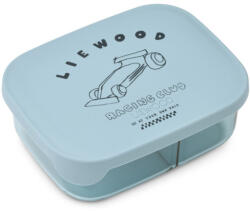 LIEWOOD tritán uzsonnás doboz Arthur Race cars / Beach blue - LWD-390 (LWD-390)