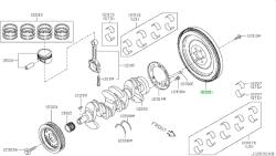 Original Renault Volanta motor 1.6 16V ORIGINAL RENAULT 123101KA0A (123101KA0A)