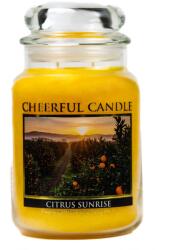 Cheerful Candle Cheerful Candle® Citrus Sunrise nagy üveggyertya 680 g