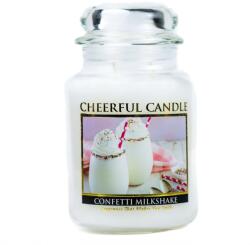Cheerful Candle Cheerful Candle® Confetti Milkshake nagy üveggyertya 680 g