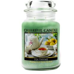 Cheerful Candle Cheerful Candle® Tea Thyme nagy üveggyertya 680 g