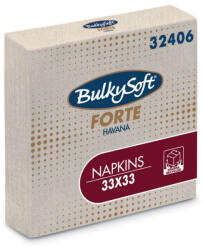 Bulky Soft Papírszalvéta 2 rétegű 33x33 cm 1/4 hajtás 100 lap/csomag - újrahasznosított