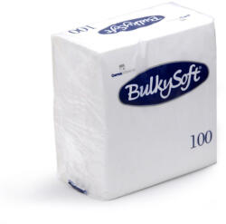 Bulky Soft Papírszalvéta 2 rétegű 33x33 cm 1/4 hajtás 100 lap/csomag - fehér