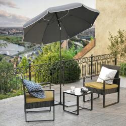 SONGMICS Klasszikus esernyő Songmics szürke 200 x 180 cm (GPU065G01)