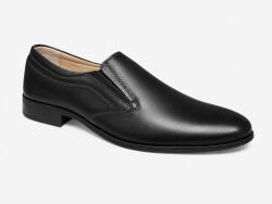 Ciucaleti j Pantofi barbati negri eleganti din piele naturala fara sireturi - GKR109NN, marimea 38