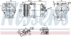 NISSENS Compresor, climatizare NISSENS 890897 (890897)