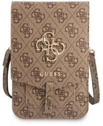 GUESS Geanta universala Guess 4G Big Logo, 16 x 10 cm, 6 compartimente, Maro (3666339005399)