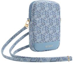 GUESS Geanta universala Guess GCube Bottom Strip compatibila cu dispozitive de pana la 8.9 inch, Albastru (3666339210687)