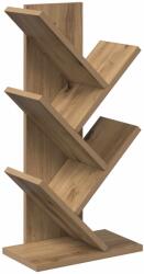 vidaXL Raft pentru carti cu 4 etaje 30 x 18 x 60 cm Lemn prelucrat GartenMobel Dekor (8012371) Biblioteca