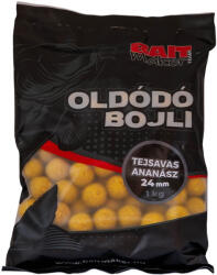 BAIT MAKER Oldódó bojli 24 mm Tejsavas Ananász 1 kg (BM210669)