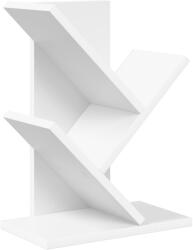 vidaXL Raft de carti în forma de copac cu 3 etaje 30 x 18 x 40 cm Alb GartenMobel Dekor (8012348) Biblioteca