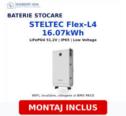 STELTEC Baterie STELTEC Flex-L4 16.07 kWh cu montaj inclus (BAT-STELTEC-FL4-16000-MONTAJ)