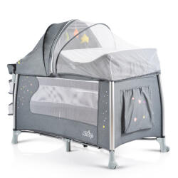 Cangaroo Детска кошара ISleep сив (107347) - bebetabg