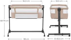 KinderKraft NESTEE UP 2 бебешка кошара BEIGE (KLNEE002BEG0000) - bebetabg