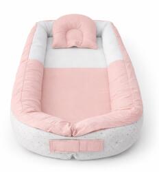 Babyhome Бебешко гнездо с 3d дишаща мембрана и възглавничка Цвят РОЗОВ (yuar22)