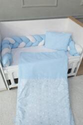Babyhome Комплект за легло с обиколник тип плитка Цвят Син (7951)