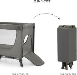 KinderKraft JOY SIMPLE 2 бебешка кошара DARK GREY (KLJOY02DGR00000) - bebetabg