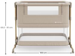KinderKraft NESTEE GROW 2 бебешка кошара BEIGE (KLNEEGR2BEG0000)