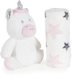 Cangaroo Бебешко одеяло 90/75 cm с играчка Unicorn Stars (108610) - bebetabg