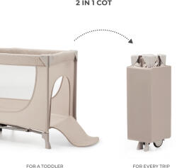 KinderKraft JOY SIMPLE 2 бебешка кошара BEIGE (KLJOY02BEG00000) - bebetabg