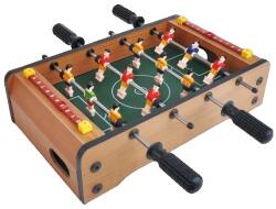 Flippy Masa de Fotbal cu Teren, Flippy, fara Picioare, 4 Manere, Tablou de Scor, 36.5 x 24 x 7 cm, din Lemn/Otel/ABS, Maro (135237)