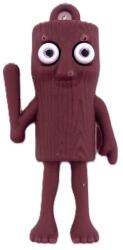 Flippy Breloc de Chei din Silicon, Flippy, Figurina Brainrot Tung Tung Sahur, 4 cm, Maro (166542)