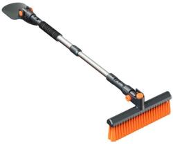 Flippy Racleta Auto pentru Zapada cu Doua Capete, Flippy, Dezapezire Masina, cu Maner Lung, Ergonomica, Detasabila, pentru Geamuri si Caroserie, Usor de Utilizat, 48 cm- 78 cm, Gri inchis (133148)