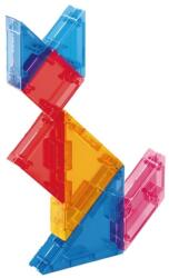 Flippy Joc Magnetic Tangram, Flippy, 7 Piese Magnetice, Forme Geometrice, 3 Ani, EVA, ABS, Magnet, 10.5 x 10.5 x 2.2 cm, Multicolor (127381) Jucarii de constructii magnetice