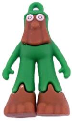 Flippy Breloc de Chei din Silicon, Flippy, Figurina Brainrot Brr Brr Patapim, 4 cm, Verde/Maro (166548)