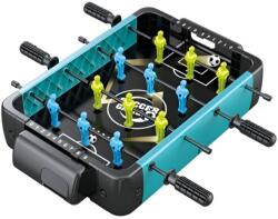 Flippy Masa de Fotbal cu Teren si 12 Jucatori Flippy, 4 Manere, 2 Mingi, cu Tablou Scor, din ABS, 47.5x32x8.5 cm, Design Multicolor, pentru Copii/ Adulti (129758)