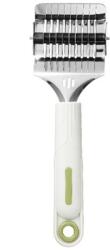 Flippy Dispozitiv de taiat Taietei, Flippy, din Plastic cu Inox Razatoare, Curatator de Legume-Fructe, Maner Anti Alunecare, 22 x 6.5 cm Alb (133128)