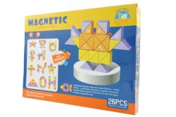 Flippy Set inteligent de constructie cu piese magnetice, Flippy, 26 piese, pentru copii, +3 ani, multicolor (103600) Jucarii de constructii magnetice