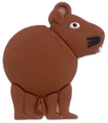 Flippy Breloc de Chei Brainrot, Flippy, Figurina Capybara, din Silicon, 4 cm, Maro (167074)
