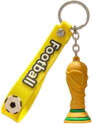 Flippy Breloc Chei, Flippy, Model Trofeu, Mascota de Fotbal, Cupa Mondiala, Accesoriu Pentru Chei si Rucsac, Cauciuc Moale, 26 g, 6.2 x 3.4 cm, Galben (167158)